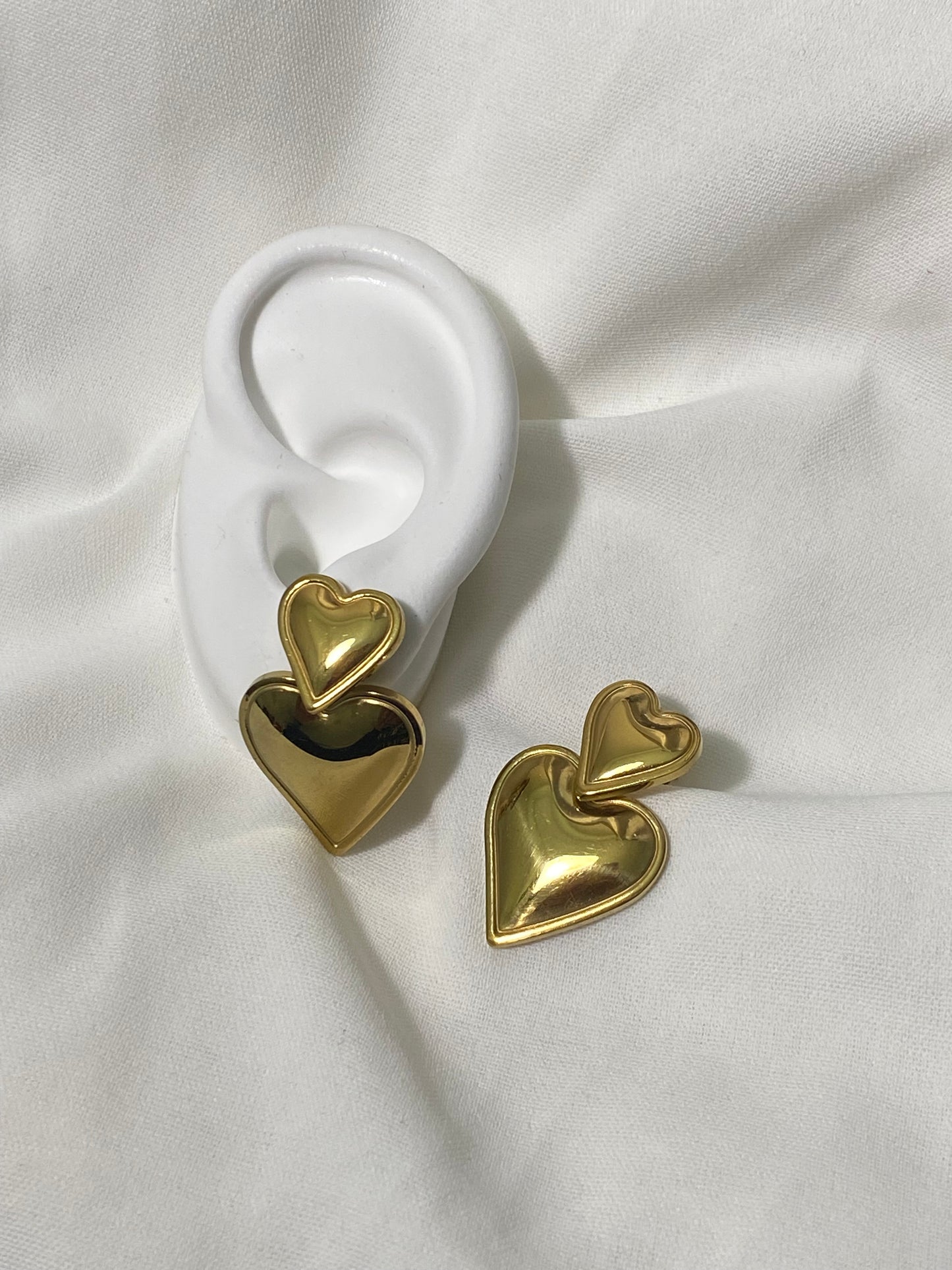 Esther Heart Studs