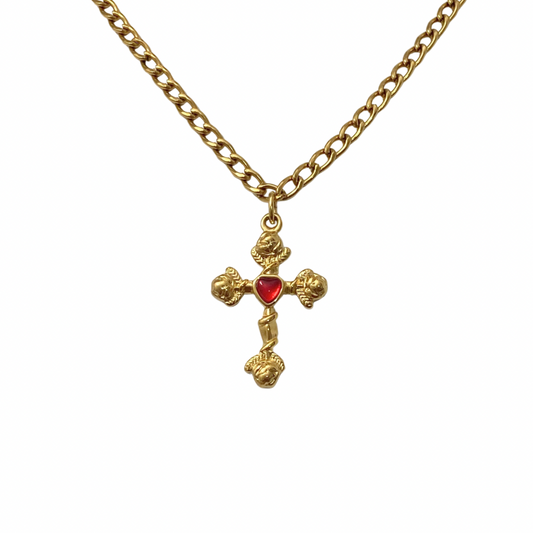 Red Cross Necklace