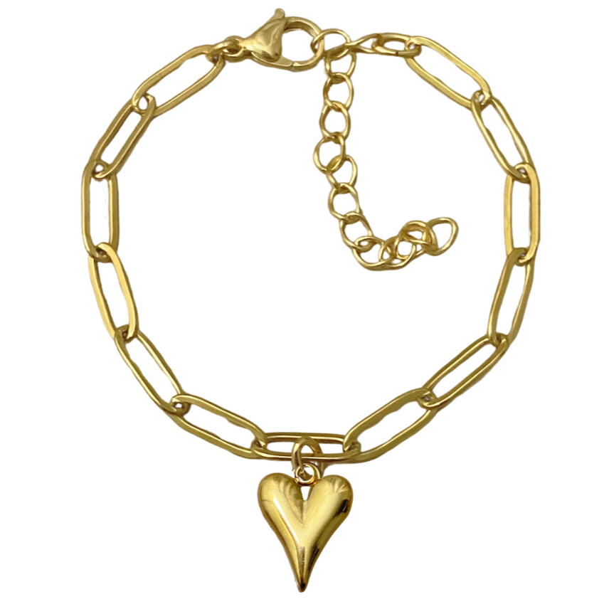 Puffy Heart Bracelet