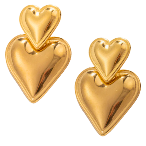 Esther Heart Studs