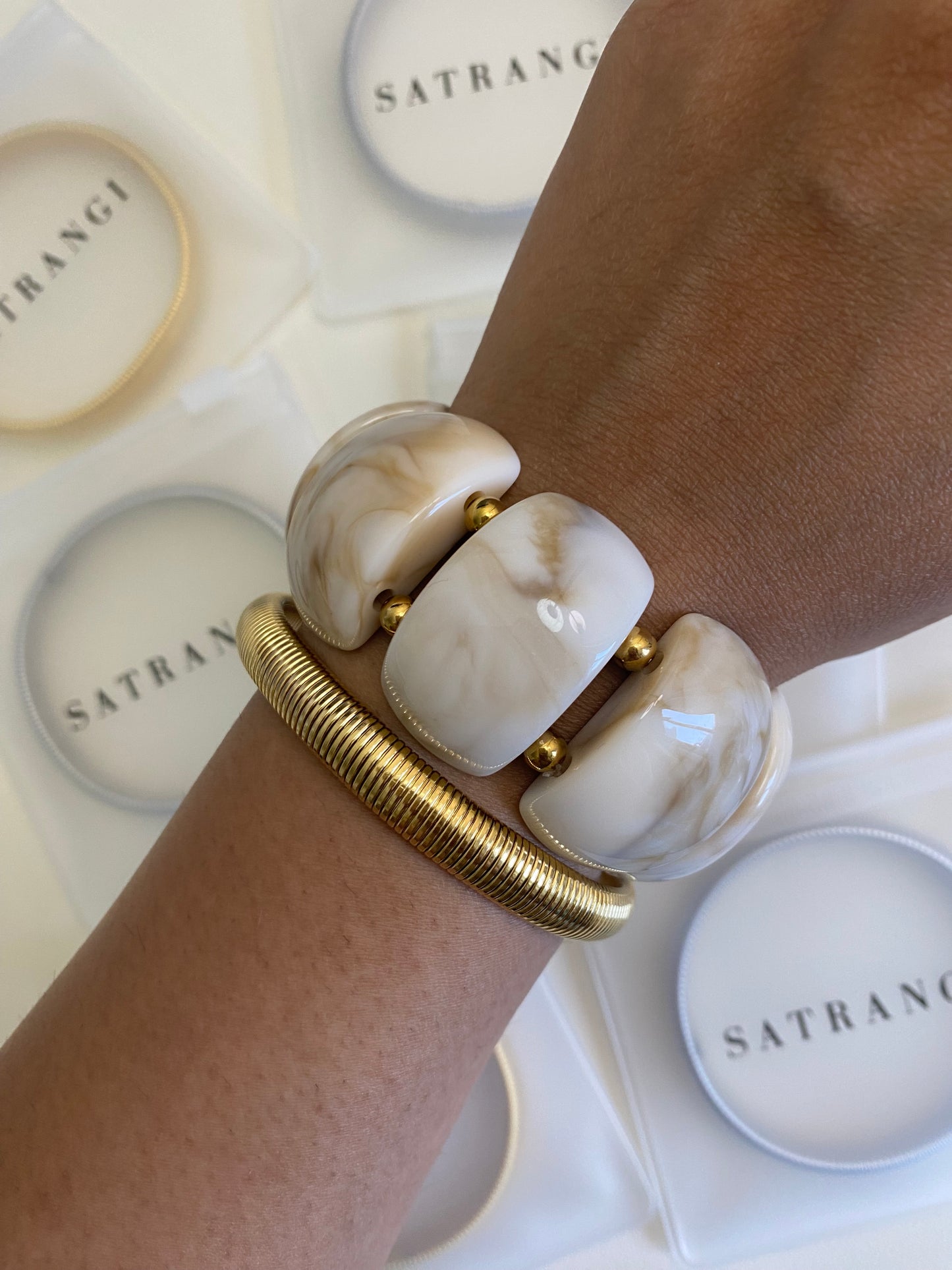 Cream Bracelet