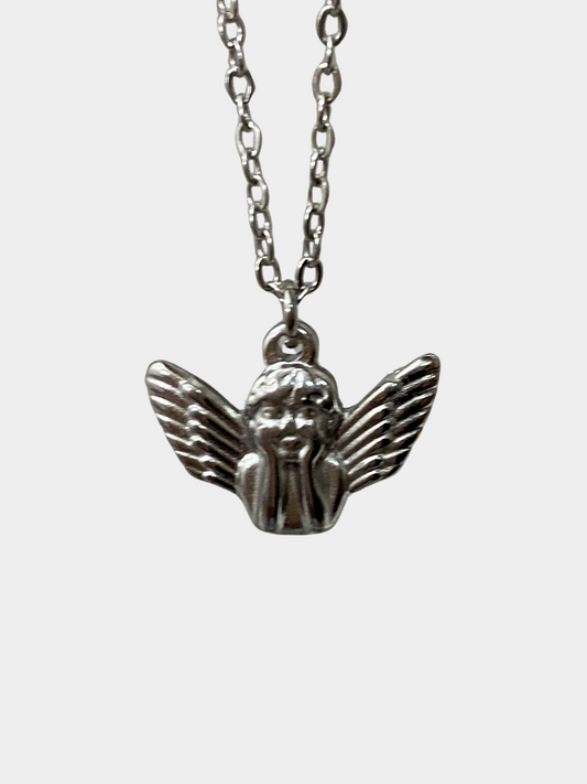 Silver Angel Cherub