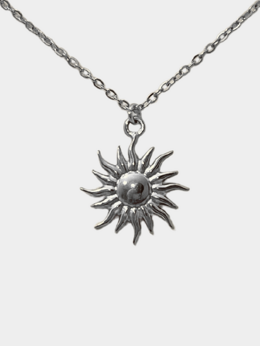 Sun Necklace in Silver