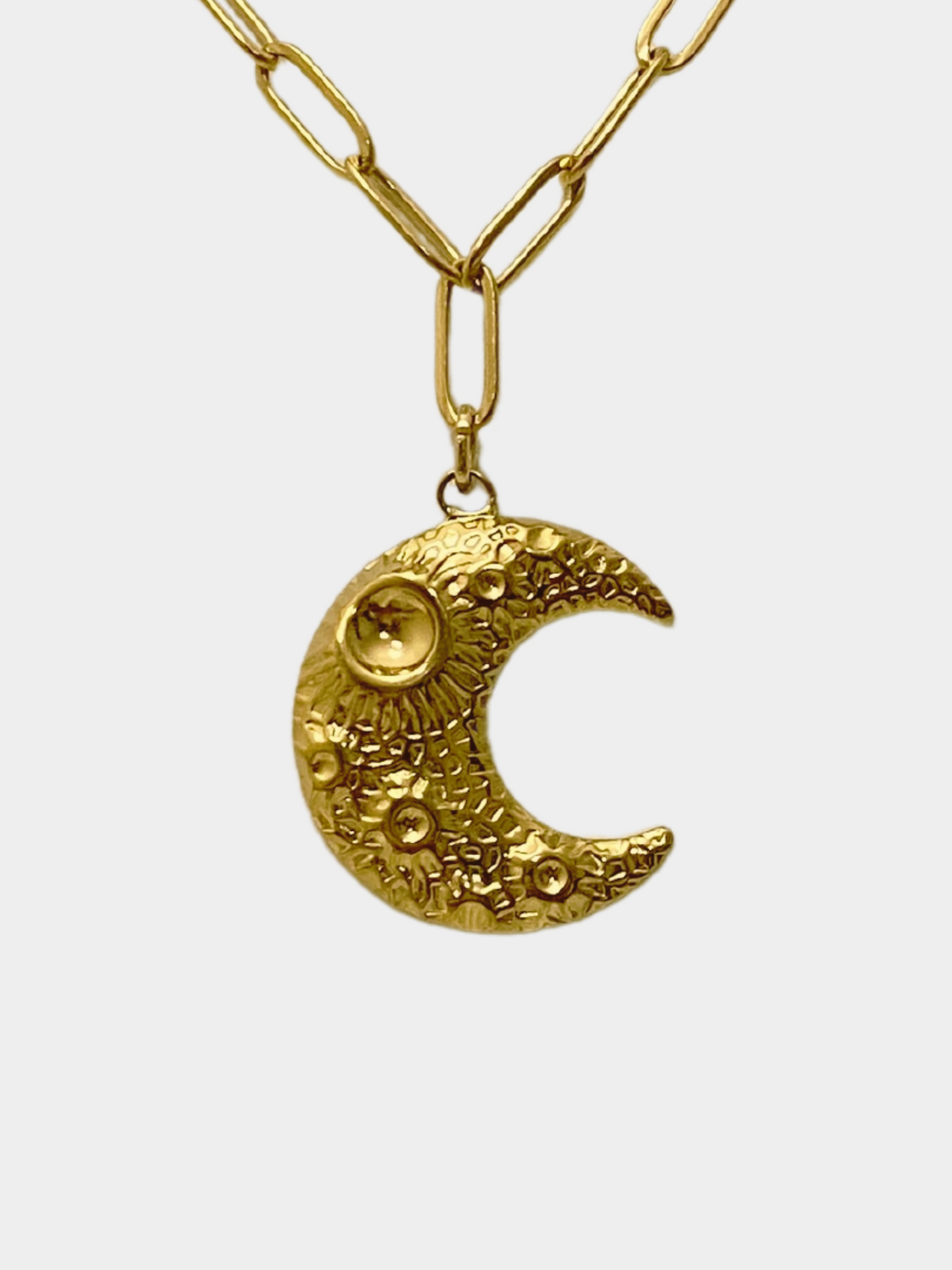 Crater Moon Necklace