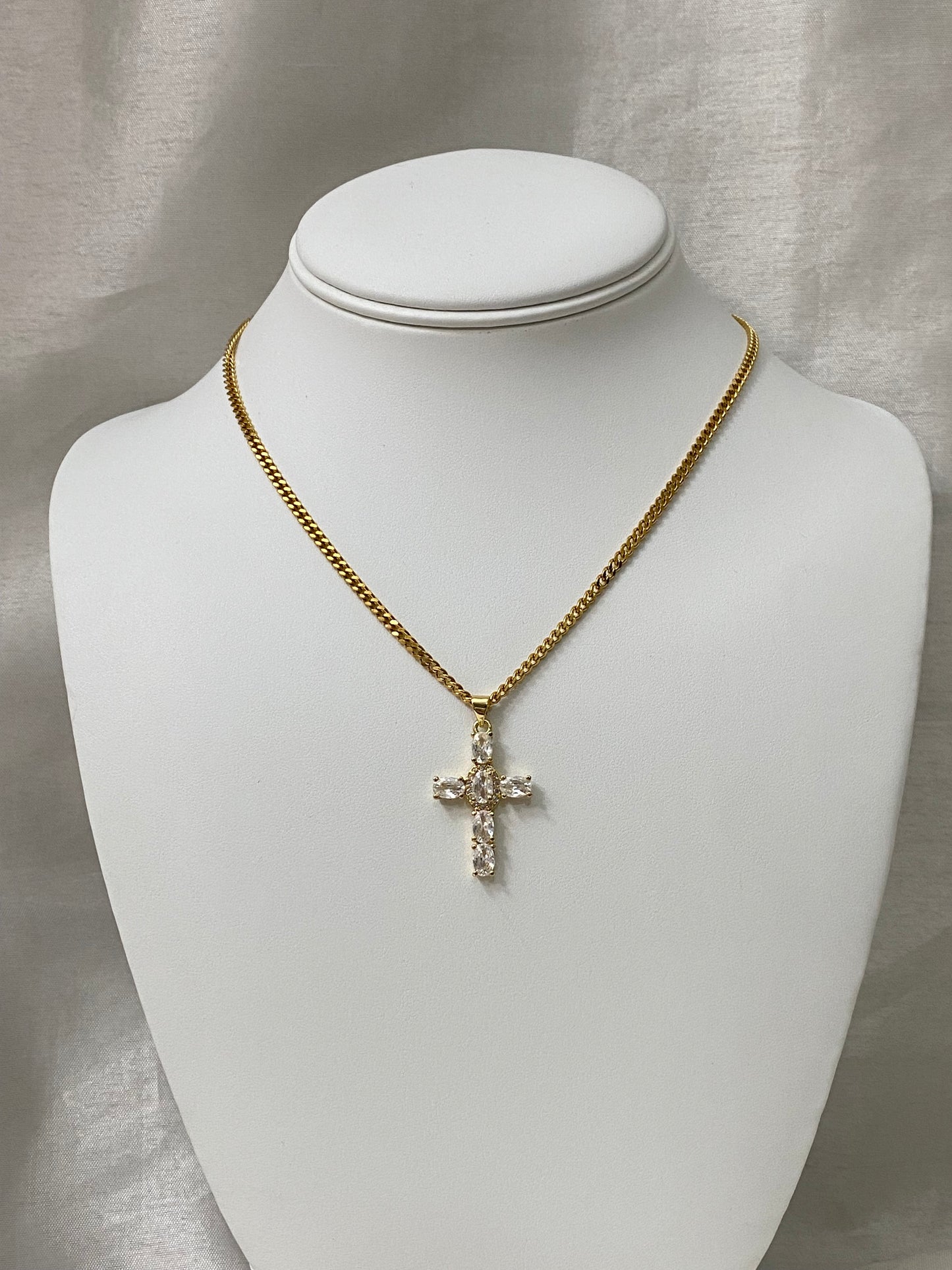 Crystal Cross Necklace