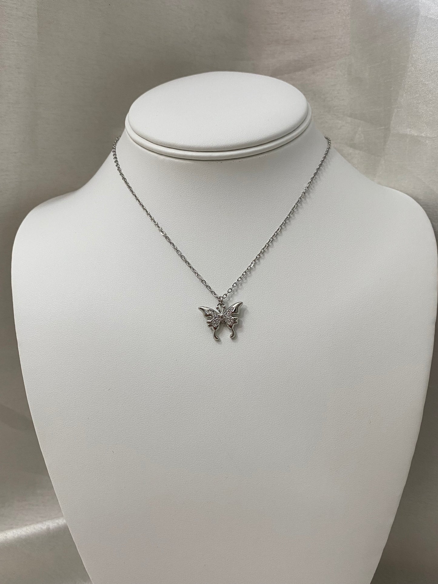 Crystal Butterfly Necklace