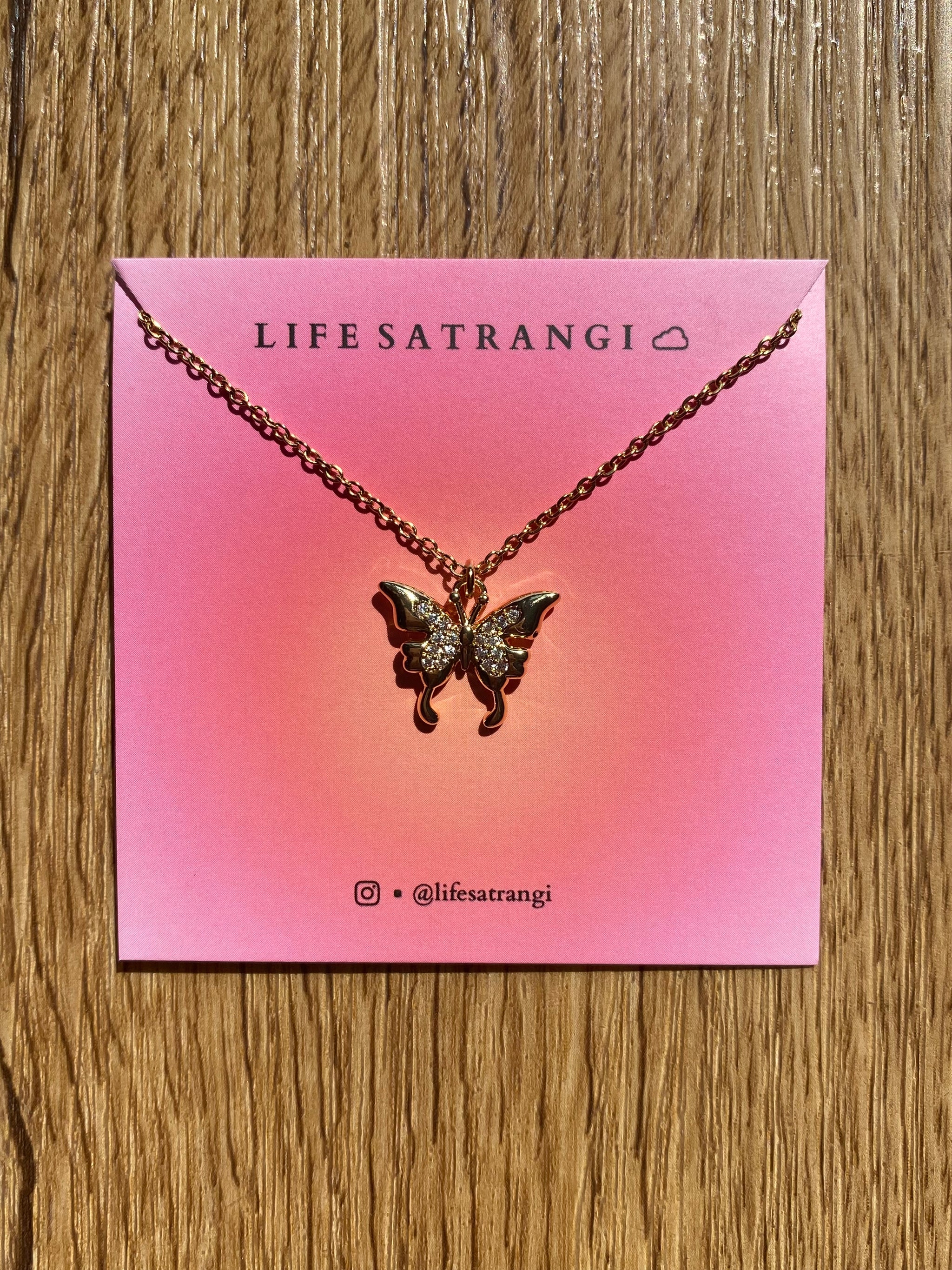 Crystal Butterfly Necklace