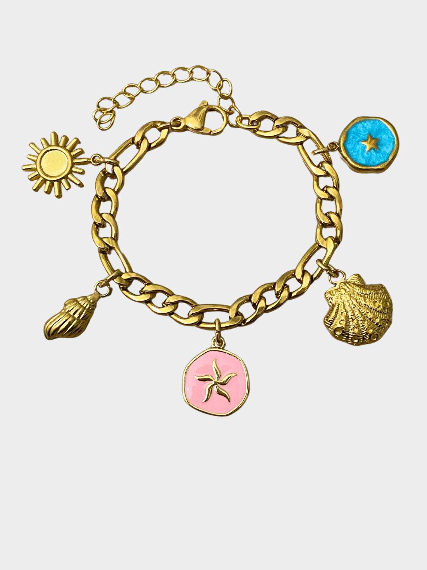 Sandy Beach Shore Charm Bracelet