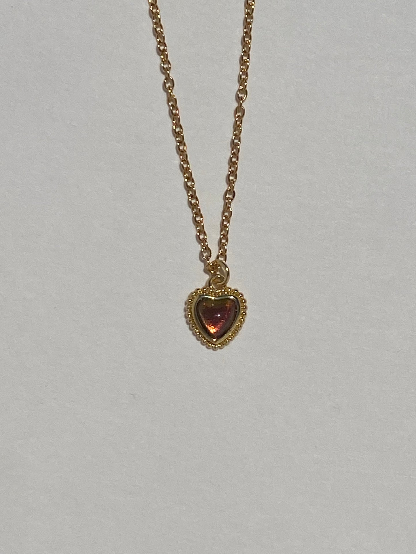 Carnelian Heart Necklace