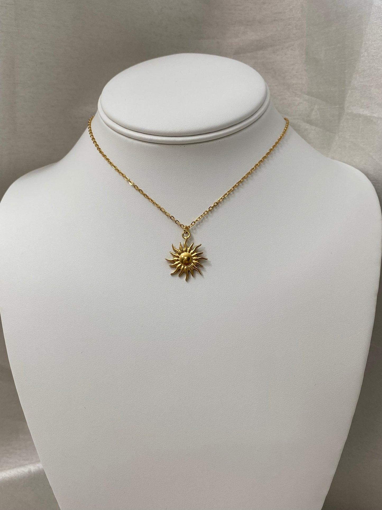 Sun Necklace in Gold