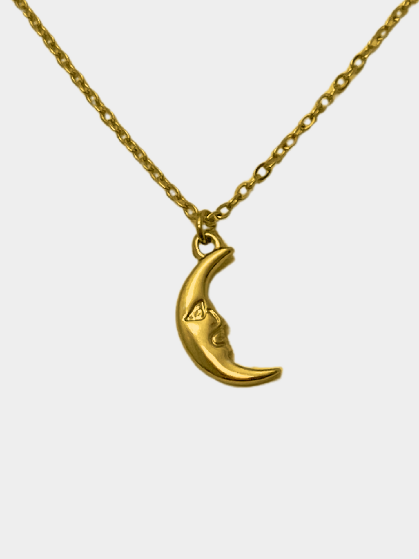 Gold Crescent Moon Necklace