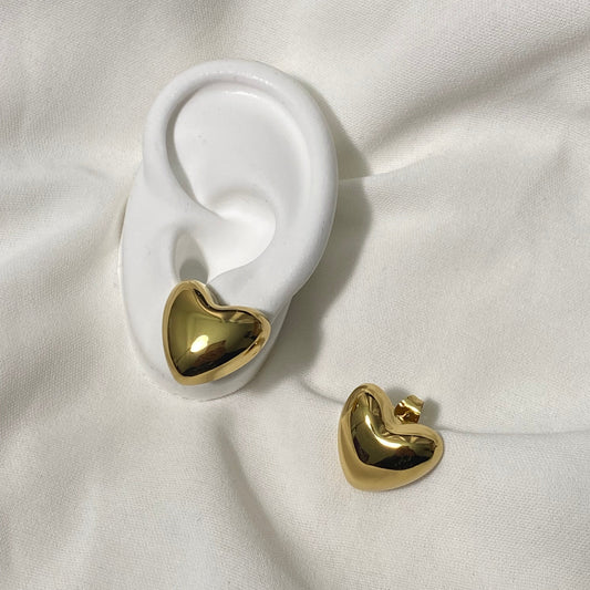 Bubble Heart Studs