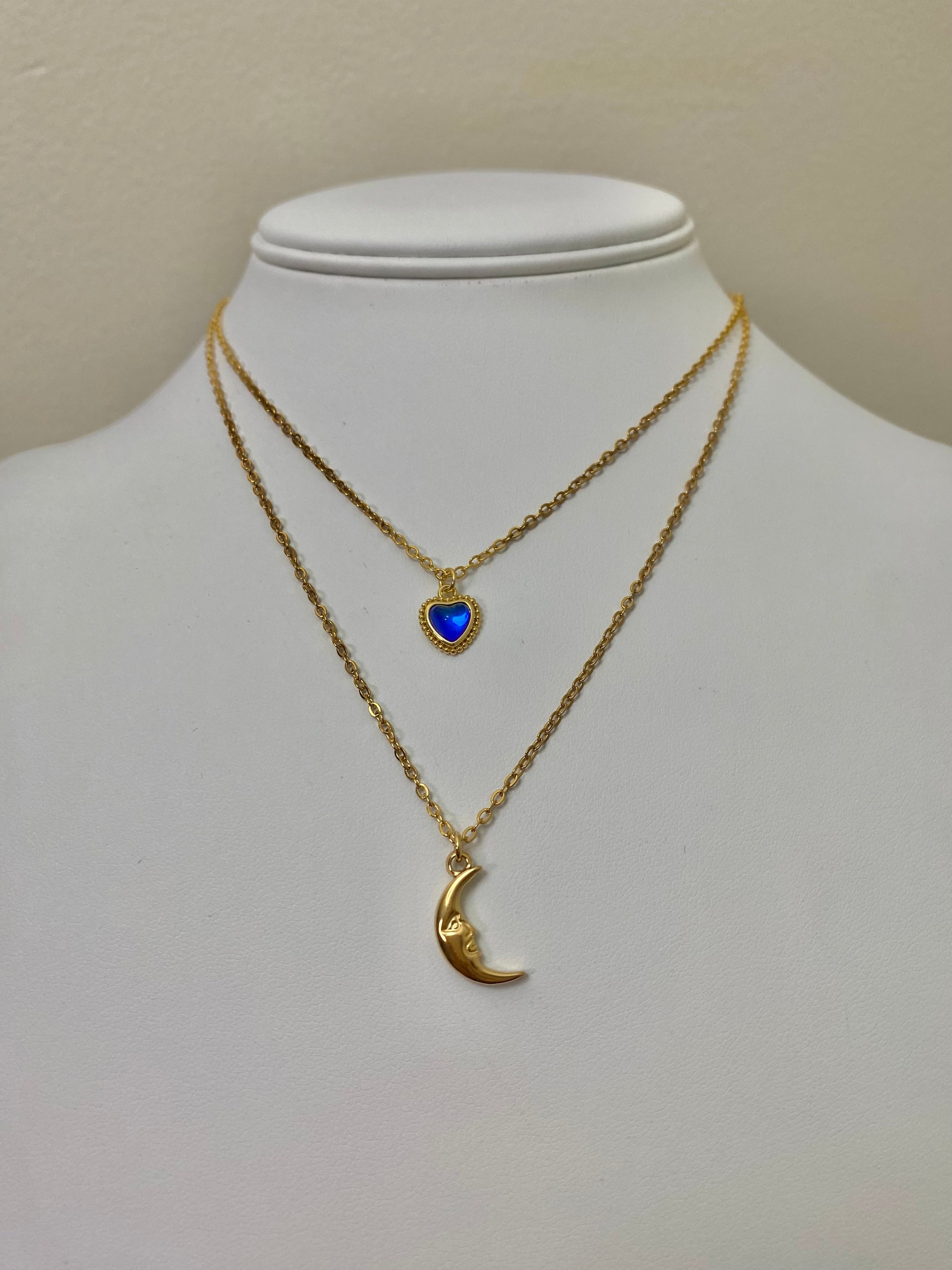 Gold Crescent Moon Necklace