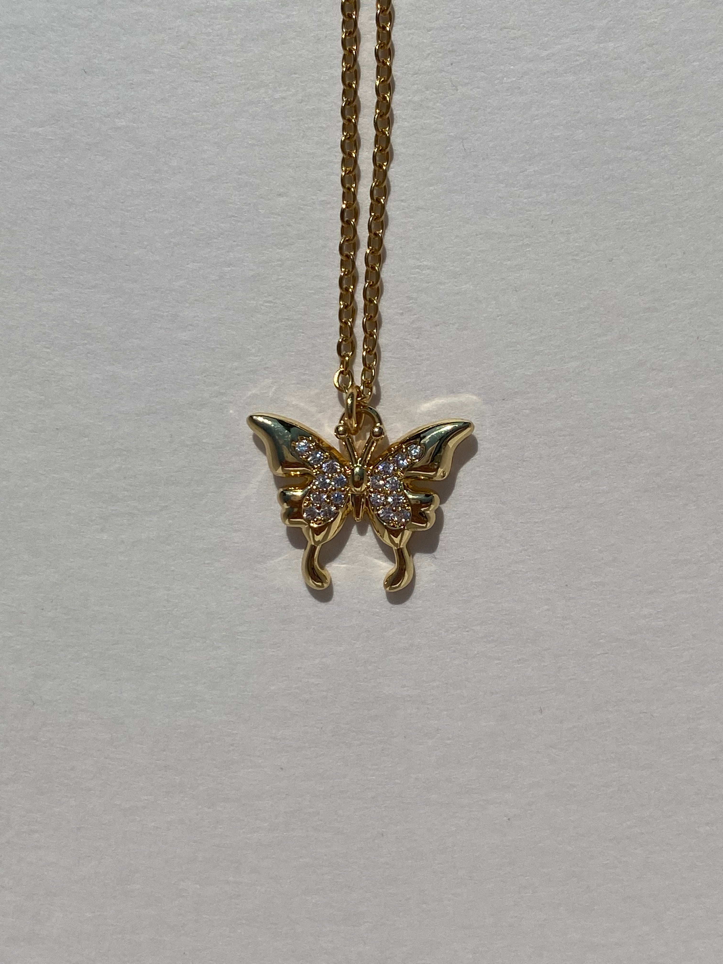 Crystal Butterfly Necklace