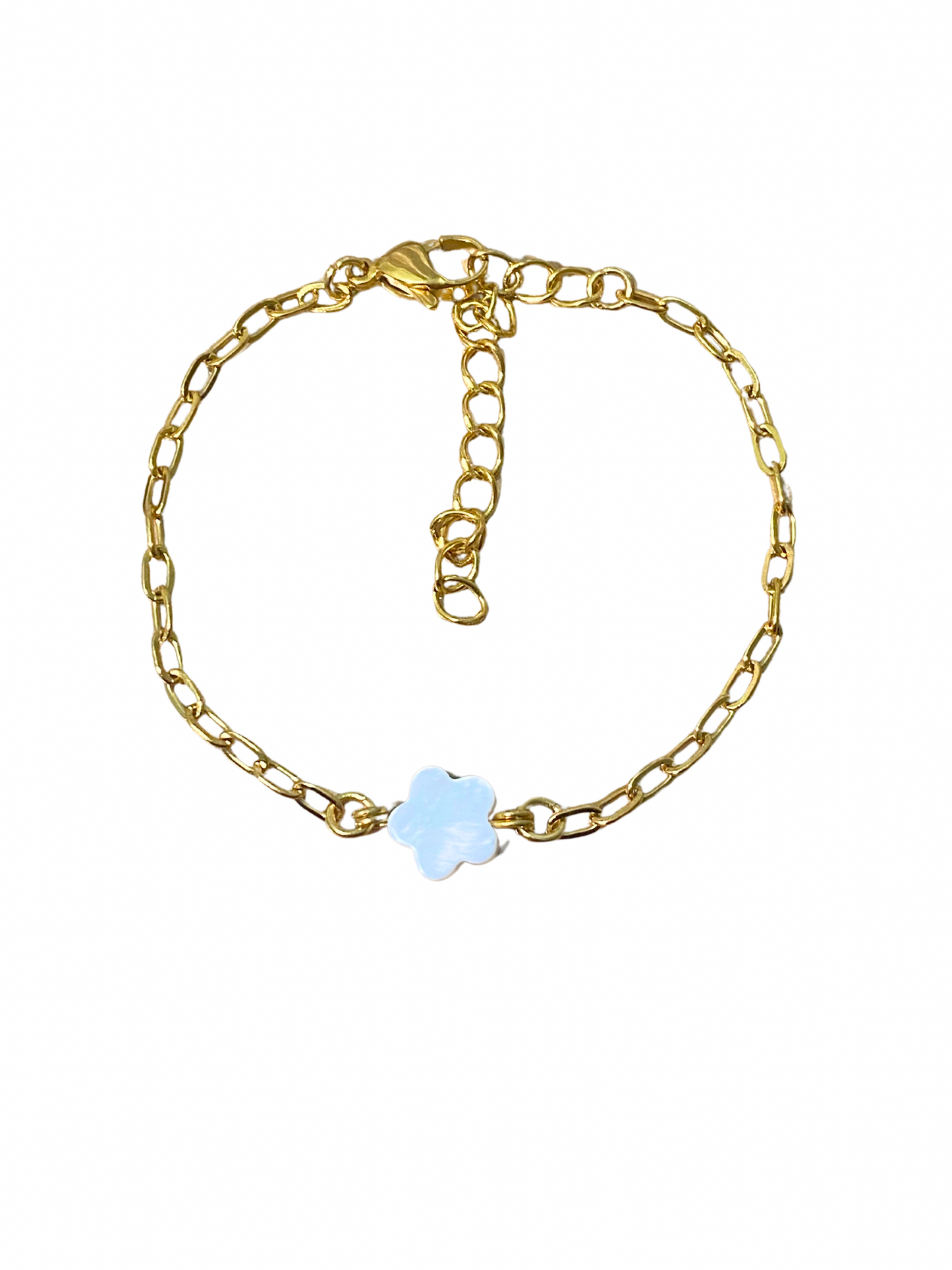 Mother of Pearl Flower Bracelet