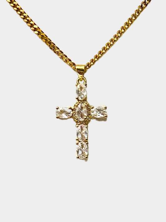 Crystal Cross Necklace