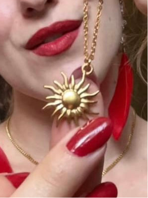 Sun Necklace in Gold