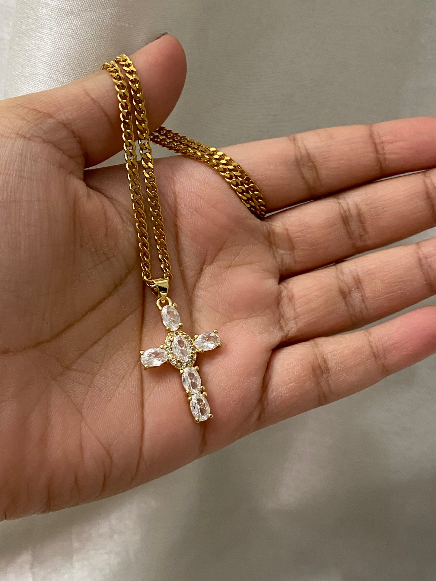 Crystal Cross Necklace