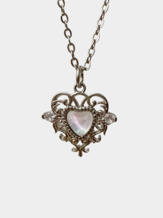 Opal Mira Necklace in Silver