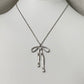 Big Bow Necklace in Silver