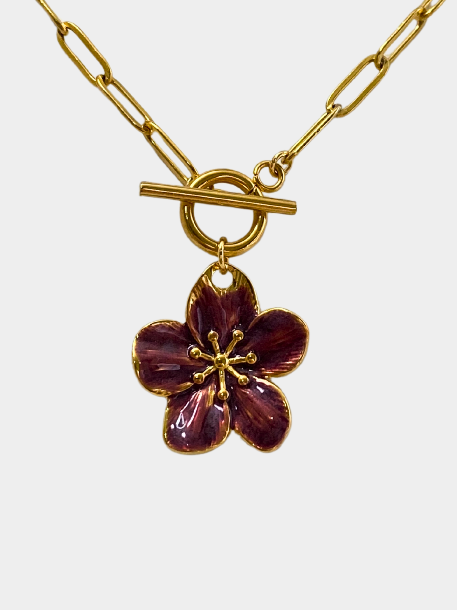 Sangria Beach Flower Necklace