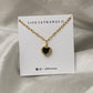 Black Coquette Heart Necklace