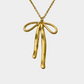 Big Bow Necklace in Gold