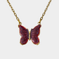 Merlot Butterfly Necklace