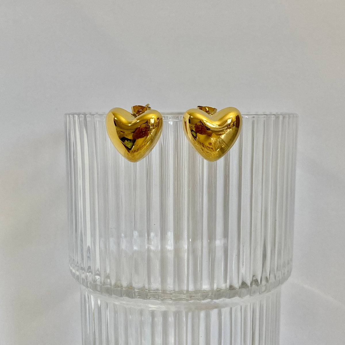 Bubble Heart Studs