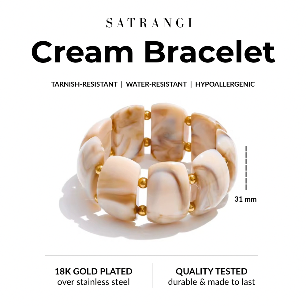 Cream Bracelet