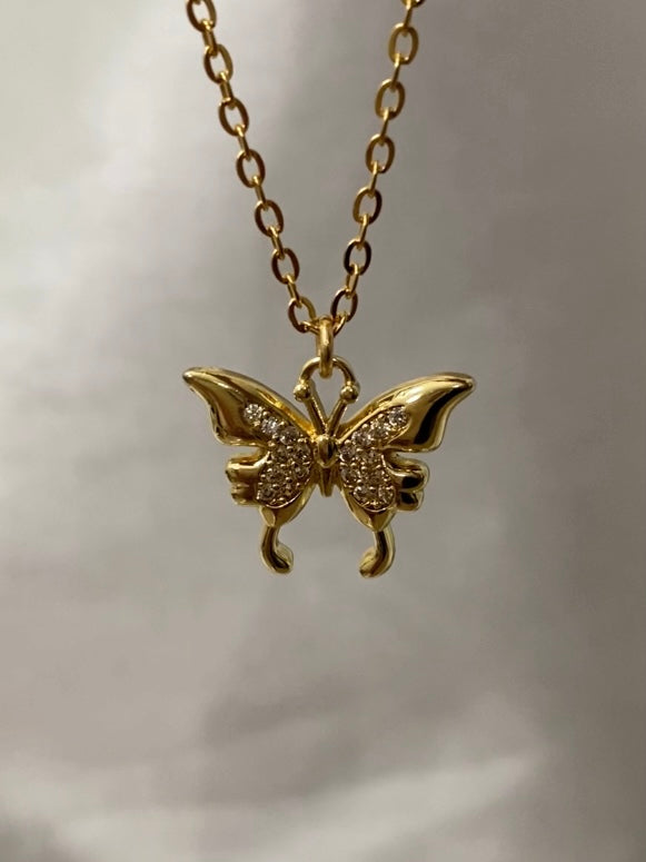 Crystal Butterfly Necklace