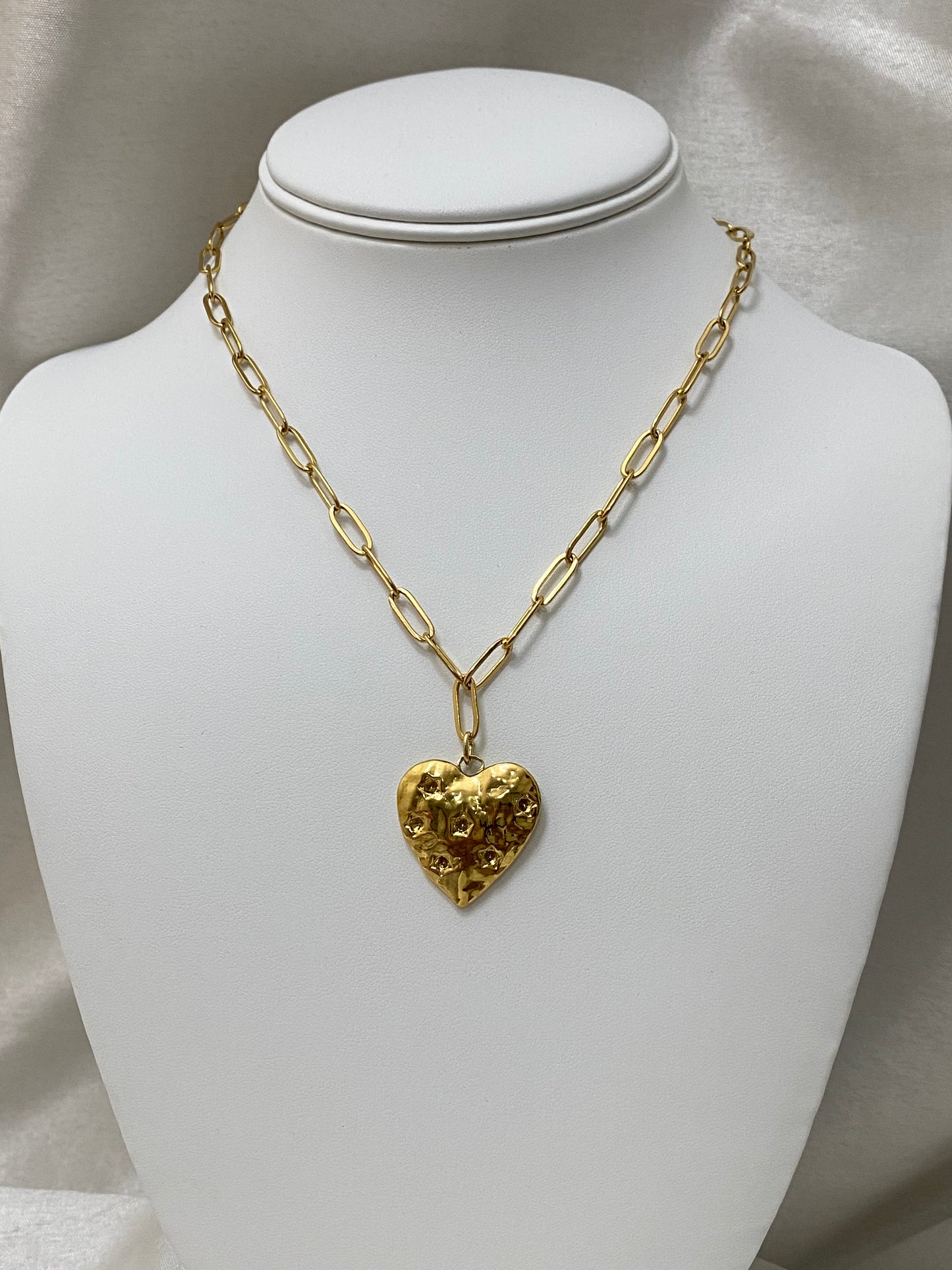 Rock-Hearted Necklace