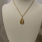 Flat Cowrie Shell Necklace