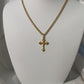 Pink Ethereal Cross Necklace